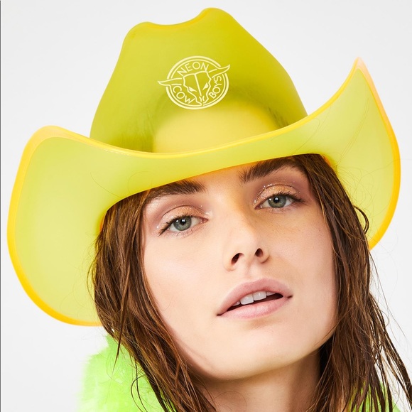Accessories | Yellow Neon Cowboys Hat 